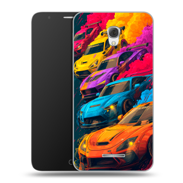 Пластиковый чехол на Alcatel Pop 4 Plus с принтом Тачки Пластиковый чехол на Alcatel Pop 4 Plus с принтом Тачки