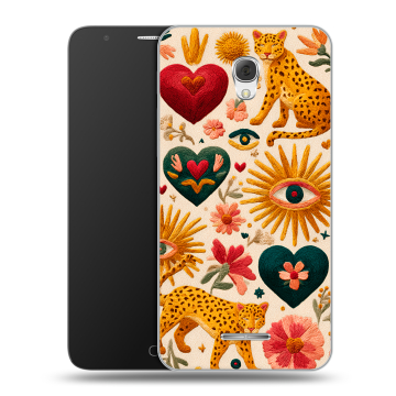 Пластиковый чехол на Alcatel Pop 4 Plus с принтом Модный принт Пластиковый чехол на Alcatel Pop 4 Plus с принтом Модный принт