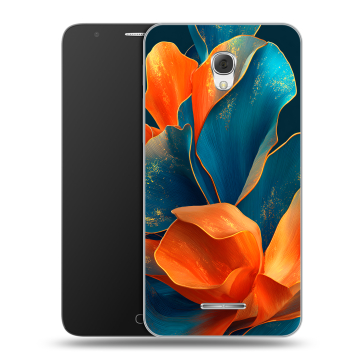 Пластиковый чехол на Alcatel Pop 4 Plus с принтом Цветы Пластиковый чехол на Alcatel Pop 4 Plus с принтом Цветы
