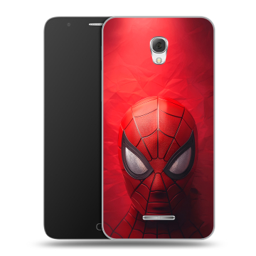 Пластиковый чехол на Alcatel Pop 4 Plus с принтом Spiderman Человек паук Пластиковый чехол на Alcatel Pop 4 Plus с принтом Spiderman Человек паук