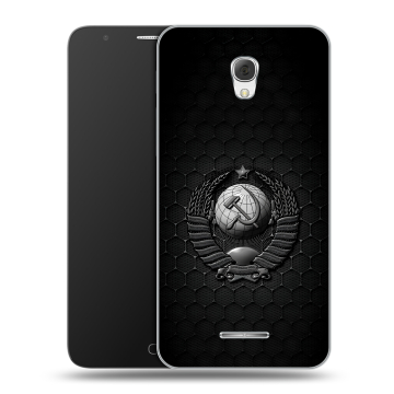 Пластиковый чехол на Alcatel Pop 4 Plus с принтом Герб Флаг СССР Пластиковый чехол на Alcatel Pop 4 Plus с принтом Герб Флаг СССР