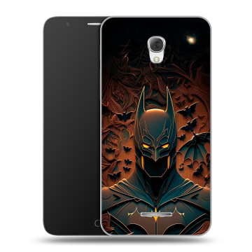 Пластиковый чехол на Alcatel Pop 4 Plus с принтом Batman Бэтмен Пластиковый чехол на Alcatel Pop 4 Plus с принтом Batman Бэтмен