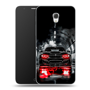 Пластиковый чехол на Alcatel Pop 4 Plus с принтом BMW БМВ