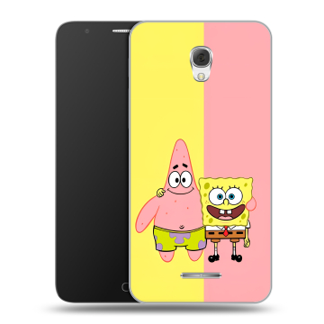 Пластиковый чехол на Alcatel Pop 4 Plus с принтом Спанч боб Спанчбоб Пластиковый чехол на Alcatel Pop 4 Plus с принтом Спанч боб Спанчбоб
