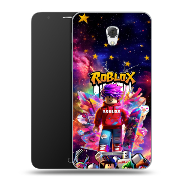 Пластиковый чехол на Alcatel Pop 4 Plus с принтом Roblox Роблокс