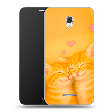 Пластиковый чехол на Alcatel Pop 4 Plus с принтом Милые котята Пластиковый чехол на Alcatel Pop 4 Plus с принтом Милые котята