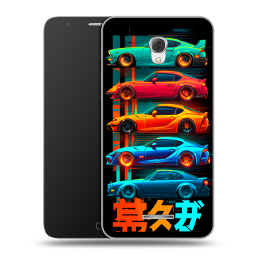 Пластиковый чехол на Alcatel Pop 4 Plus с принтом машины тачки Пластиковый чехол на Alcatel Pop 4 Plus с принтом машины тачки