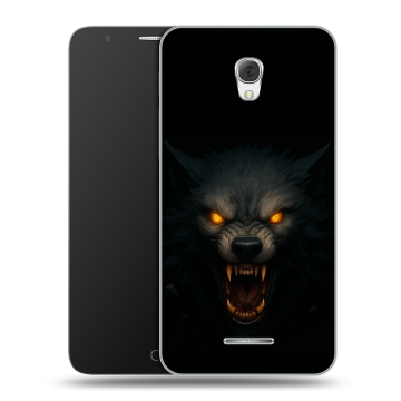 Пластиковый чехол на Alcatel Pop 4 Plus с принтом Волк Пластиковый чехол на Alcatel Pop 4 Plus с принтом Волк