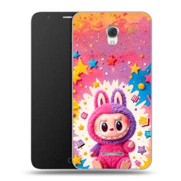 Пластиковый чехол на Alcatel Pop 4 Plus с принтом Labubu Лабубу Пластиковый чехол на Alcatel Pop 4 Plus с принтом Labubu Лабубу