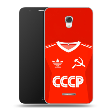 Пластиковый чехол на Alcatel Pop 4 Plus с принтом Флаг Герб СССР Пластиковый чехол на Alcatel Pop 4 Plus с принтом Флаг Герб СССР