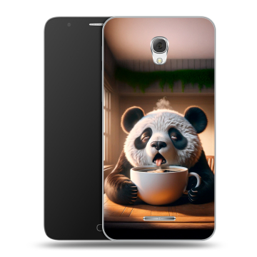 Пластиковый чехол на Alcatel Pop 4 Plus с принтом смешная панда Пластиковый чехол на Alcatel Pop 4 Plus с принтом смешная панда