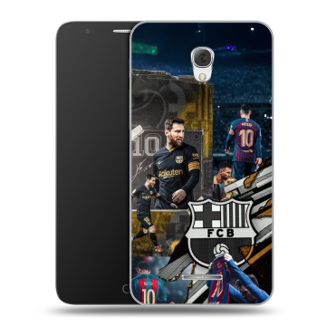 Пластиковый чехол на Alcatel Pop 4 Plus с принтом Messi Barcelona Пластиковый чехол на Alcatel Pop 4 Plus с принтом Messi Barcelona