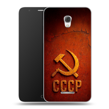 Пластиковый чехол на Alcatel Pop 4 Plus с принтом Флаг Герб СССР Пластиковый чехол на Alcatel Pop 4 Plus с принтом Флаг Герб СССР