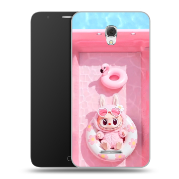 Пластиковый чехол на Alcatel Pop 4 Plus с принтом Labubu Лабубу Пластиковый чехол на Alcatel Pop 4 Plus с принтом Labubu Лабубу