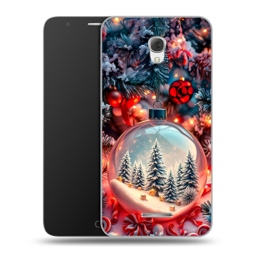 Пластиковый чехол на Alcatel Pop 4 Plus с принтом Новый год Пластиковый чехол на Alcatel Pop 4 Plus с принтом Новый год