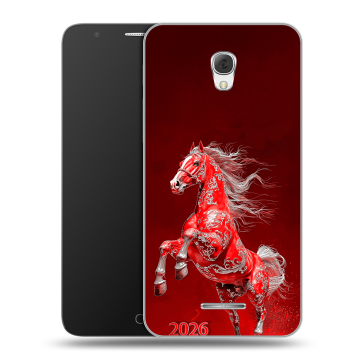 Пластиковый чехол на Alcatel Pop 4 Plus с принтом Новый год Пластиковый чехол на Alcatel Pop 4 Plus с принтом Новый год