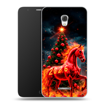 Пластиковый чехол на Alcatel Pop 4 Plus с принтом Новый год Пластиковый чехол на Alcatel Pop 4 Plus с принтом Новый год