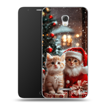 Пластиковый чехол на Alcatel Pop 4 Plus с принтом Новый год Пластиковый чехол на Alcatel Pop 4 Plus с принтом Новый год