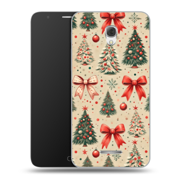 Пластиковый чехол на Alcatel Pop 4 Plus с принтом Новый год Пластиковый чехол на Alcatel Pop 4 Plus с принтом Новый год