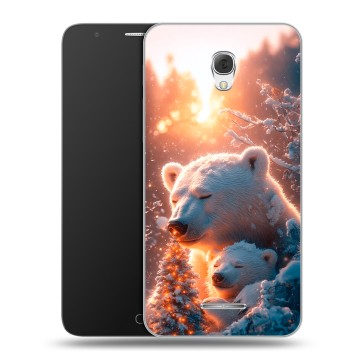 Пластиковый чехол на Alcatel Pop 4 Plus с принтом Новый год Пластиковый чехол на Alcatel Pop 4 Plus с принтом Новый год