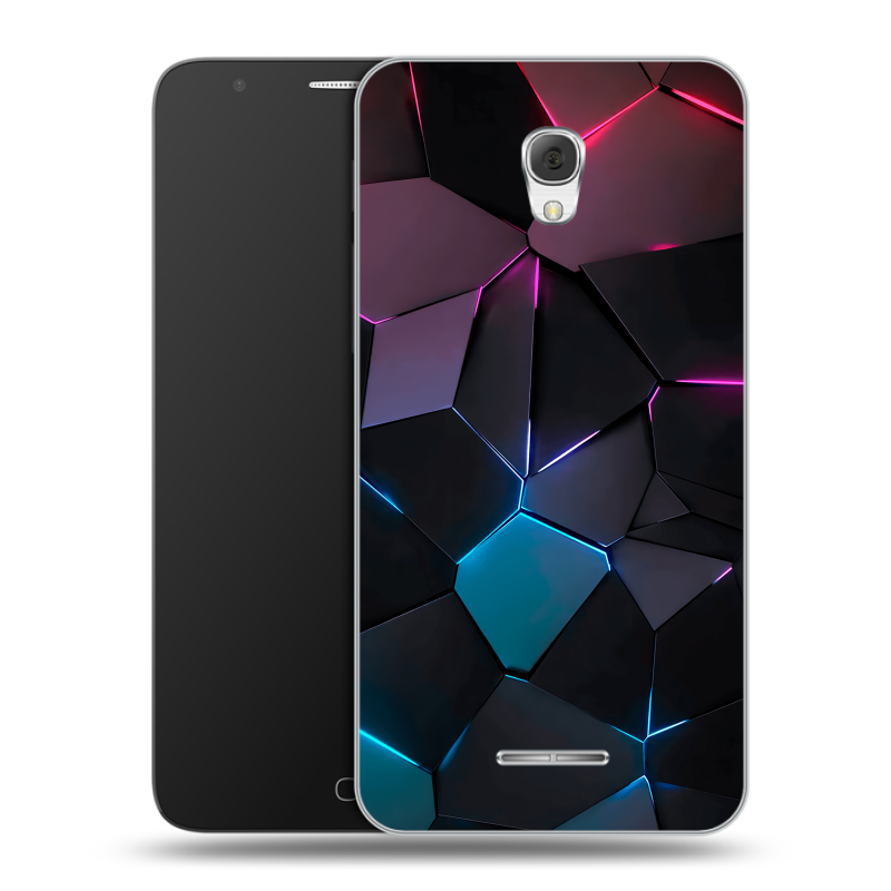 Пластиковый чехол на Alcatel Pop 4 Plus с принтом Геометрия неона Пластиковый чехол на Alcatel Pop 4 Plus с принтом Геометрия неона