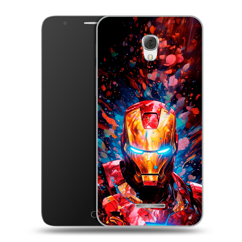 Пластиковый чехол на Alcatel Pop 4 Plus с принтом Железный человек Ironman Пластиковый чехол на Alcatel Pop 4 Plus с принтом Железный человек Ironman