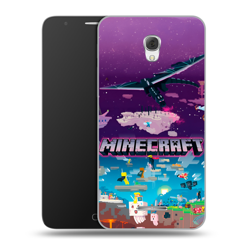 Пластиковый чехол на Alcatel Pop 4 Plus с принтом Майнкрафт Minecraft Пластиковый чехол на Alcatel Pop 4 Plus с принтом Майнкрафт Minecraft
