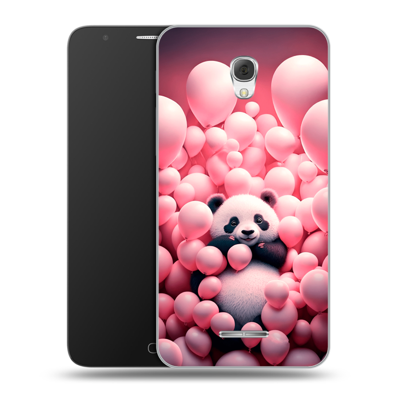 Пластиковый чехол на Alcatel Pop 4 Plus с принтом Панда Пластиковый чехол на Alcatel Pop 4 Plus с принтом Панда