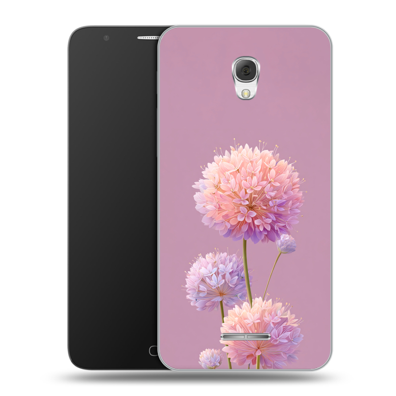 Пластиковый чехол на Alcatel Pop 4 Plus с принтом Цветы Пластиковый чехол на Alcatel Pop 4 Plus с принтом Цветы