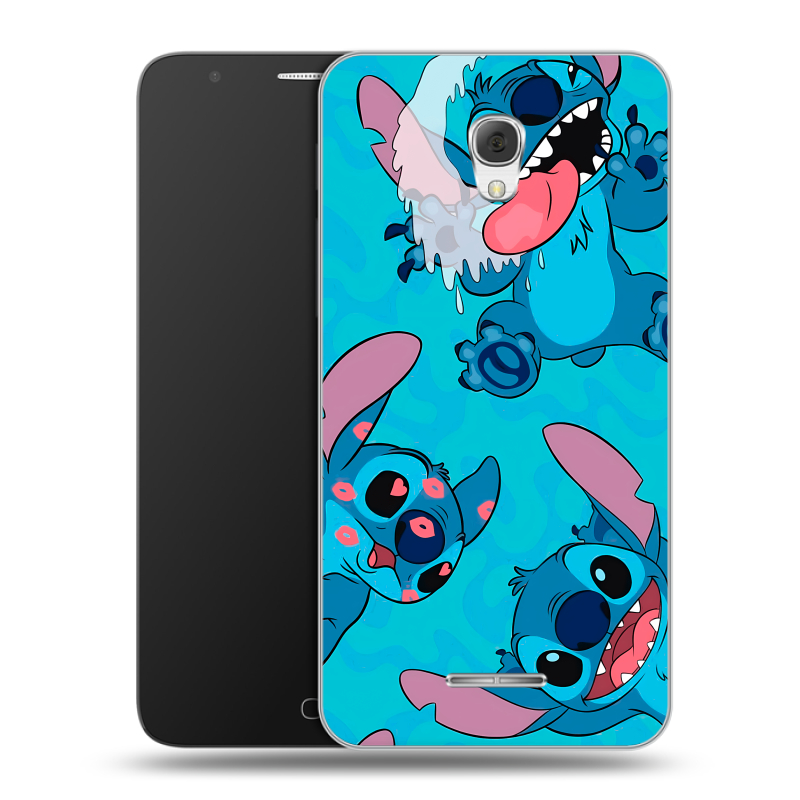 Пластиковый чехол на Alcatel Pop 4 Plus с принтом Лило и Стич Пластиковый чехол на Alcatel Pop 4 Plus с принтом Лило и Стич