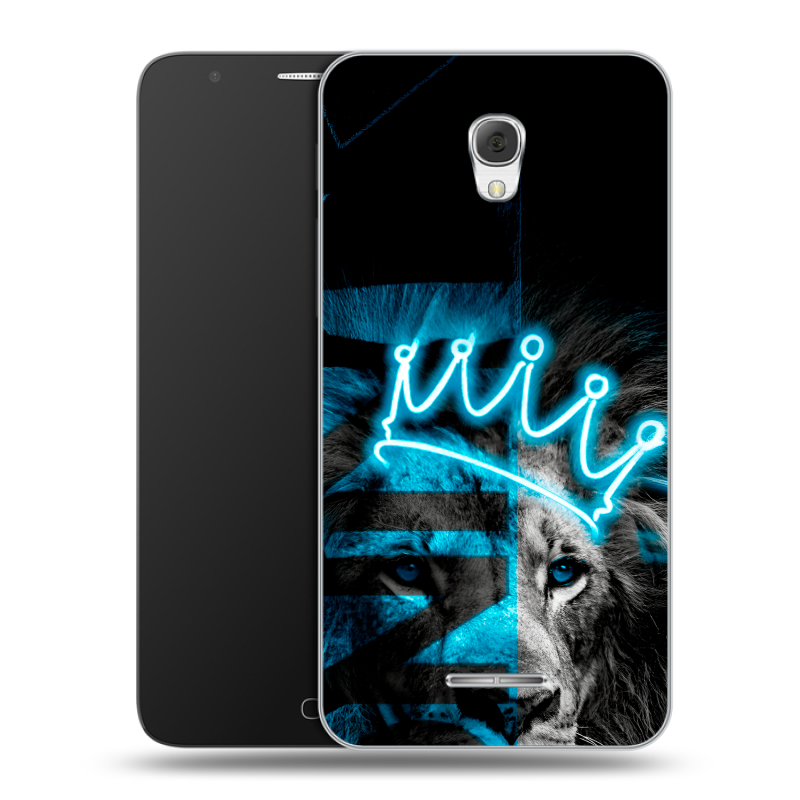 Пластиковый чехол на Alcatel Pop 4 Plus с принтом Король лев Пластиковый чехол на Alcatel Pop 4 Plus с принтом Король лев