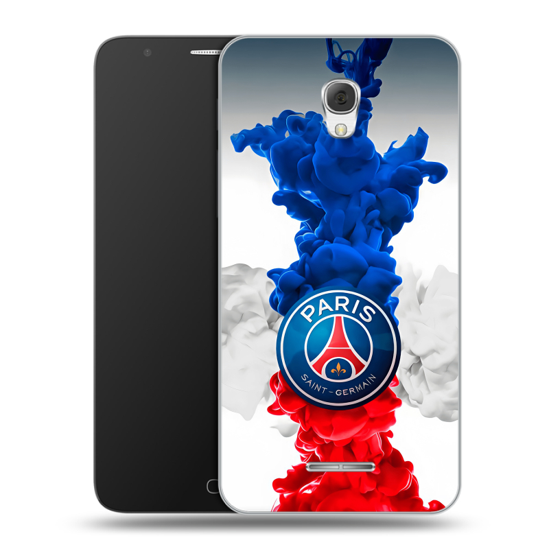 Пластиковый чехол на Alcatel Pop 4 Plus с принтом PSG ПСЖ Пластиковый чехол на Alcatel Pop 4 Plus с принтом PSG ПСЖ