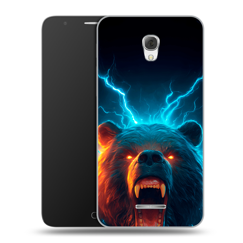 Пластиковый чехол на Alcatel Pop 4 Plus с принтом Медведь Пластиковый чехол на Alcatel Pop 4 Plus с принтом Медведь