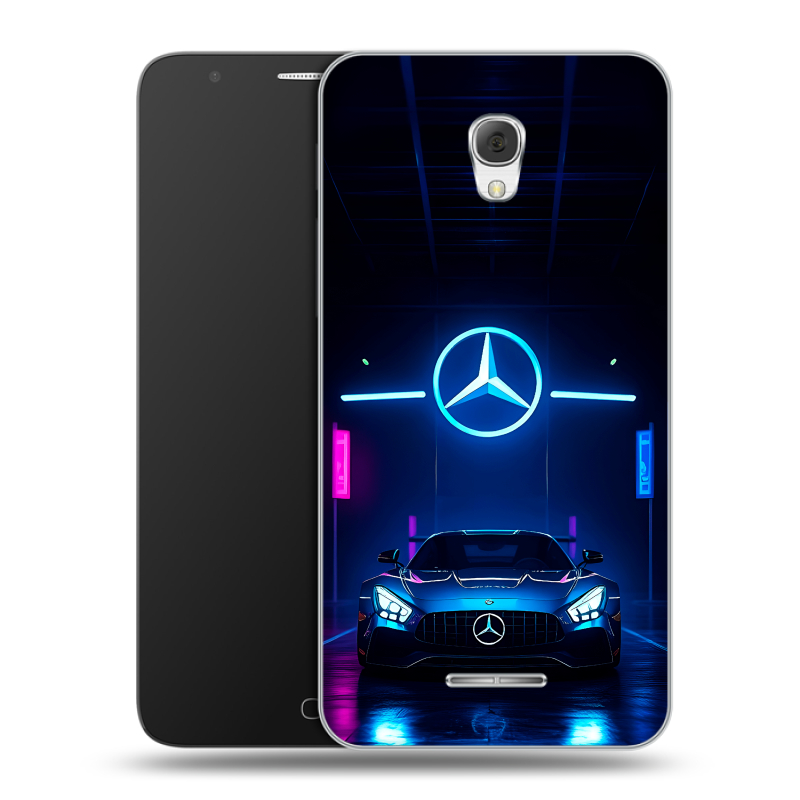 Пластиковый чехол на Alcatel Pop 4 Plus с принтом Mercedes Мерседес Пластиковый чехол на Alcatel Pop 4 Plus с принтом Mercedes Мерседес