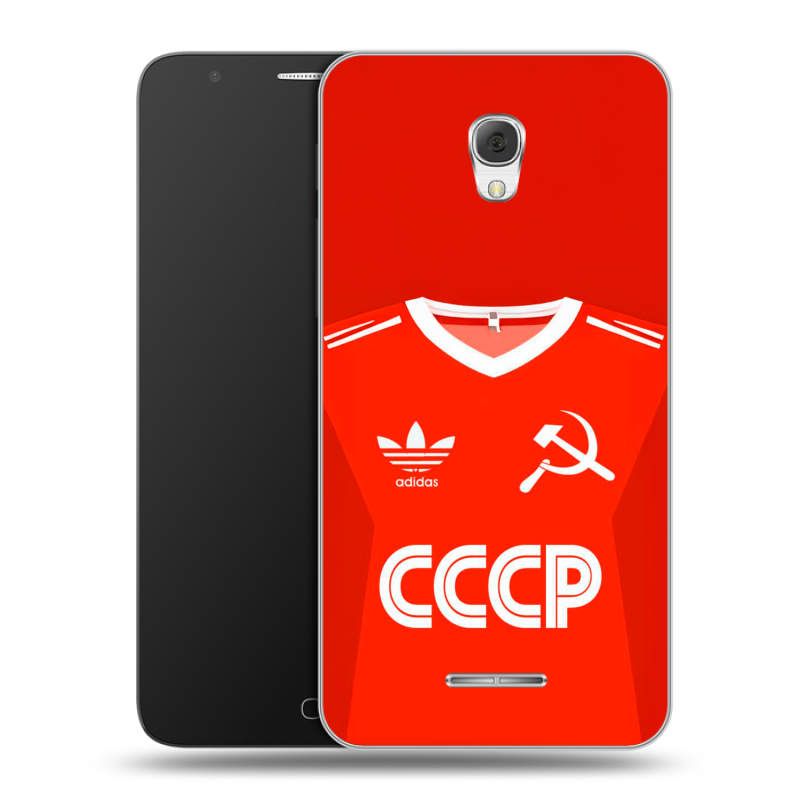 Пластиковый чехол на Alcatel Pop 4 Plus с принтом Флаг Герб СССР Пластиковый чехол на Alcatel Pop 4 Plus с принтом Флаг Герб СССР