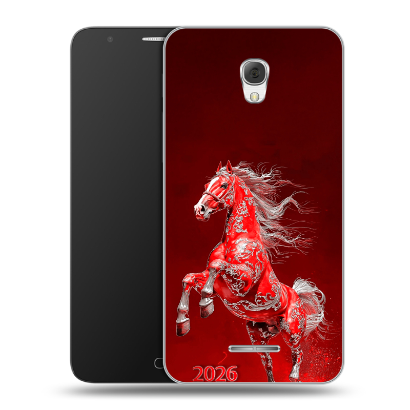 Пластиковый чехол на Alcatel Pop 4 Plus с принтом Новый год Пластиковый чехол на Alcatel Pop 4 Plus с принтом Новый год