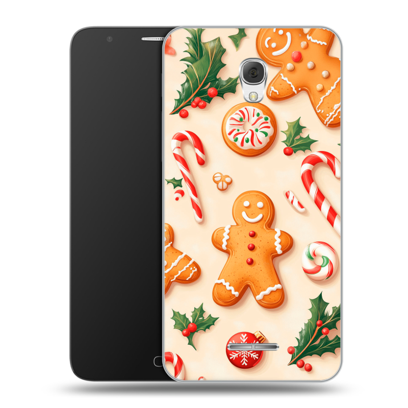 Пластиковый чехол на Alcatel Pop 4 Plus с принтом Новый год Пластиковый чехол на Alcatel Pop 4 Plus с принтом Новый год