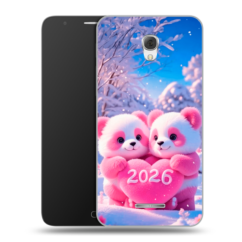 Пластиковый чехол на Alcatel Pop 4 Plus с принтом Новый год Пластиковый чехол на Alcatel Pop 4 Plus с принтом Новый год