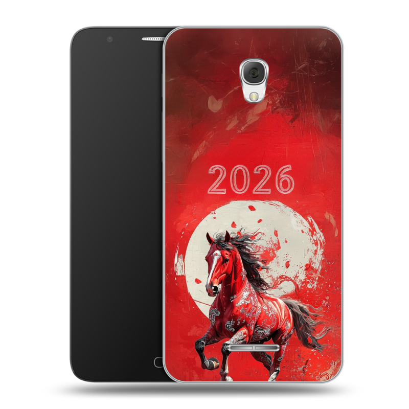 Пластиковый чехол на Alcatel Pop 4 Plus с принтом Новый год Пластиковый чехол на Alcatel Pop 4 Plus с принтом Новый год