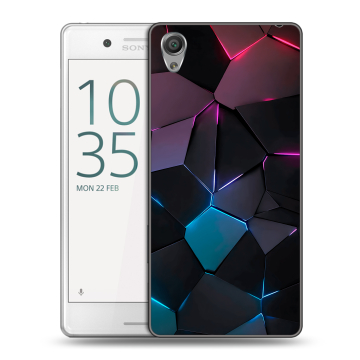 Пластиковый чехол на Sony Xperia X Performance с принтом Геометрия неона Пластиковый чехол на Sony Xperia X Performance с принтом Геометрия неона