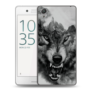 Пластиковый чехол на Sony Xperia X Performance с принтом Волк