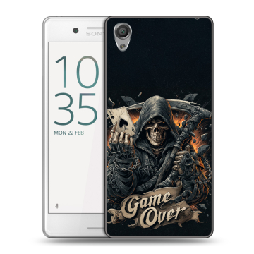 Пластиковый чехол на Sony Xperia X Performance с принтом Скелет карты Пластиковый чехол на Sony Xperia X Performance с принтом Скелет карты