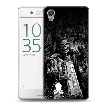 Пластиковый чехол на Sony Xperia X Performance с принтом Скелет Пластиковый чехол на Sony Xperia X Performance с принтом Скелет