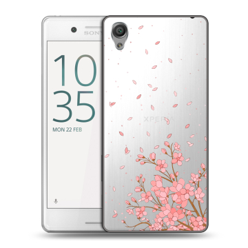 Пластиковый чехол на Sony Xperia X Performance с принтом Ветка сакуры Пластиковый чехол на Sony Xperia X Performance с принтом Ветка сакуры