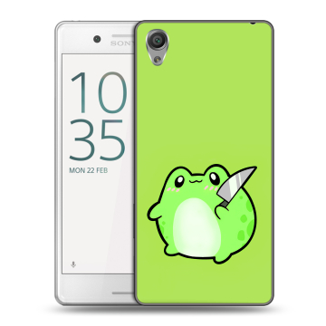 Пластиковый чехол на Sony Xperia X Performance с принтом Лягушенок