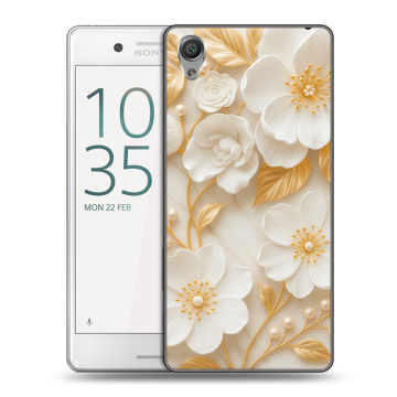 Пластиковый чехол на Sony Xperia X Performance с принтом Цветы Пластиковый чехол на Sony Xperia X Performance с принтом Цветы