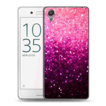 Пластиковый чехол на Sony Xperia X Performance с принтом Блестки