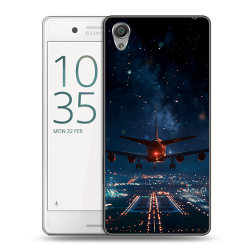 Пластиковый чехол на Sony Xperia X Performance с принтом самолет Пластиковый чехол на Sony Xperia X Performance с принтом самолет