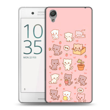 Пластиковый чехол на Sony Xperia X Performance с принтом Hello Kitty Хелоу Кити Пластиковый чехол на Sony Xperia X Performance с принтом Hello Kitty Хелоу Кити