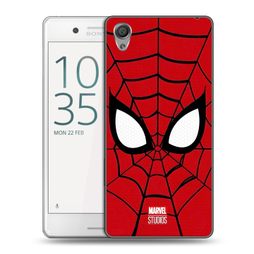 Пластиковый чехол на Sony Xperia X Performance с принтом человек паук spiderman